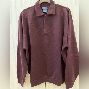 Faconnable merino wool pull over sweater.